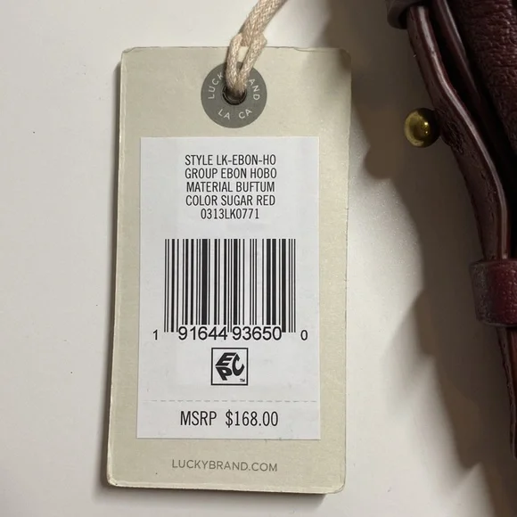 [NWT] Lucky Brand Ebon Hobo Bag - Picture 8 of 11